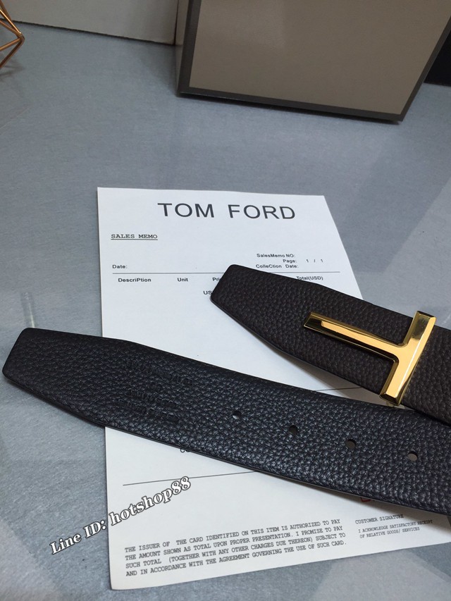 TOM FORD商務男士皮帶 湯姆福特雙面小牛皮腰帶  jjp1868